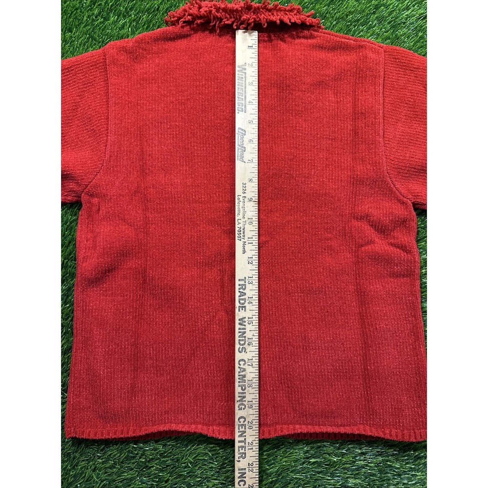 My Twinn Girl Sized XXL Up Town Red Chenille Knit Fringe‎ Sweater NEW - Picture 7 of 9